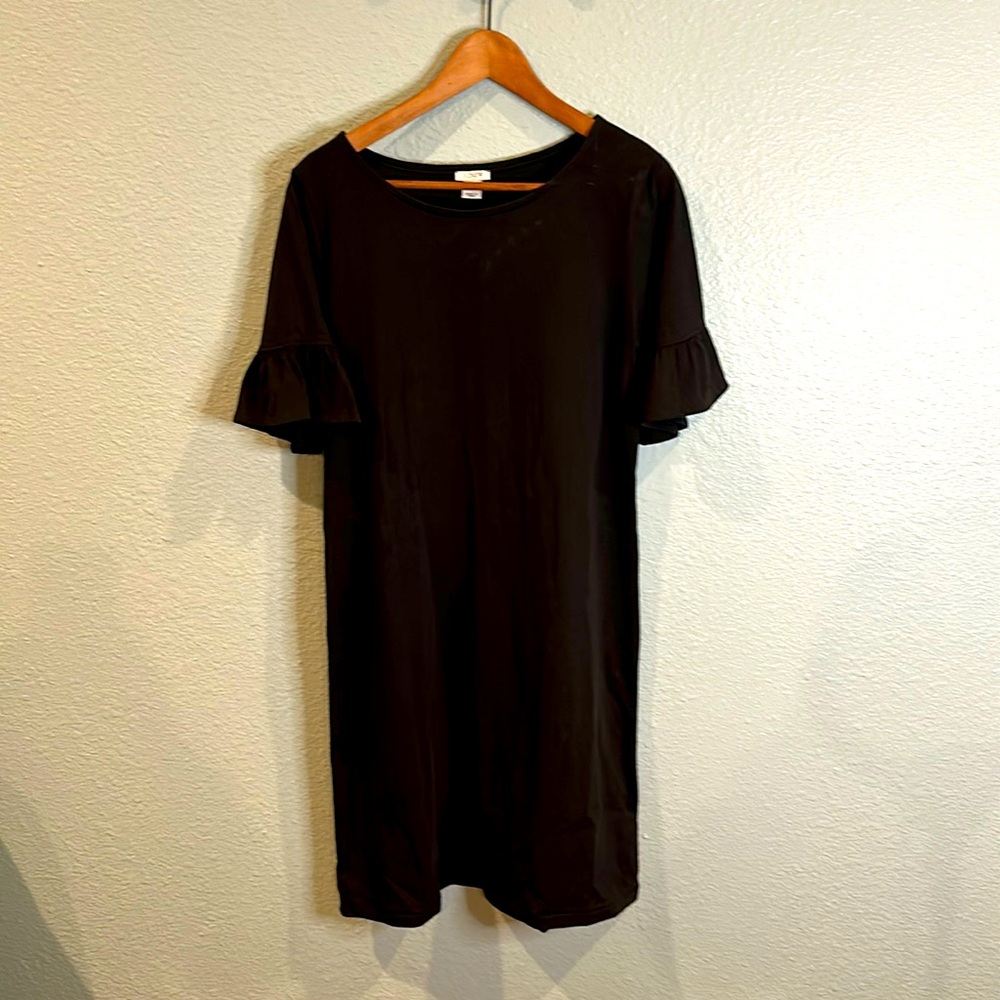J.Crew black cotton dress